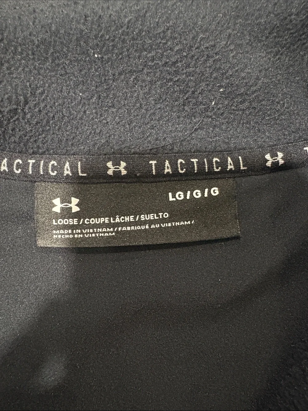 Under Armour Men's Black Tactical Quarter-Zip Performance Pullover